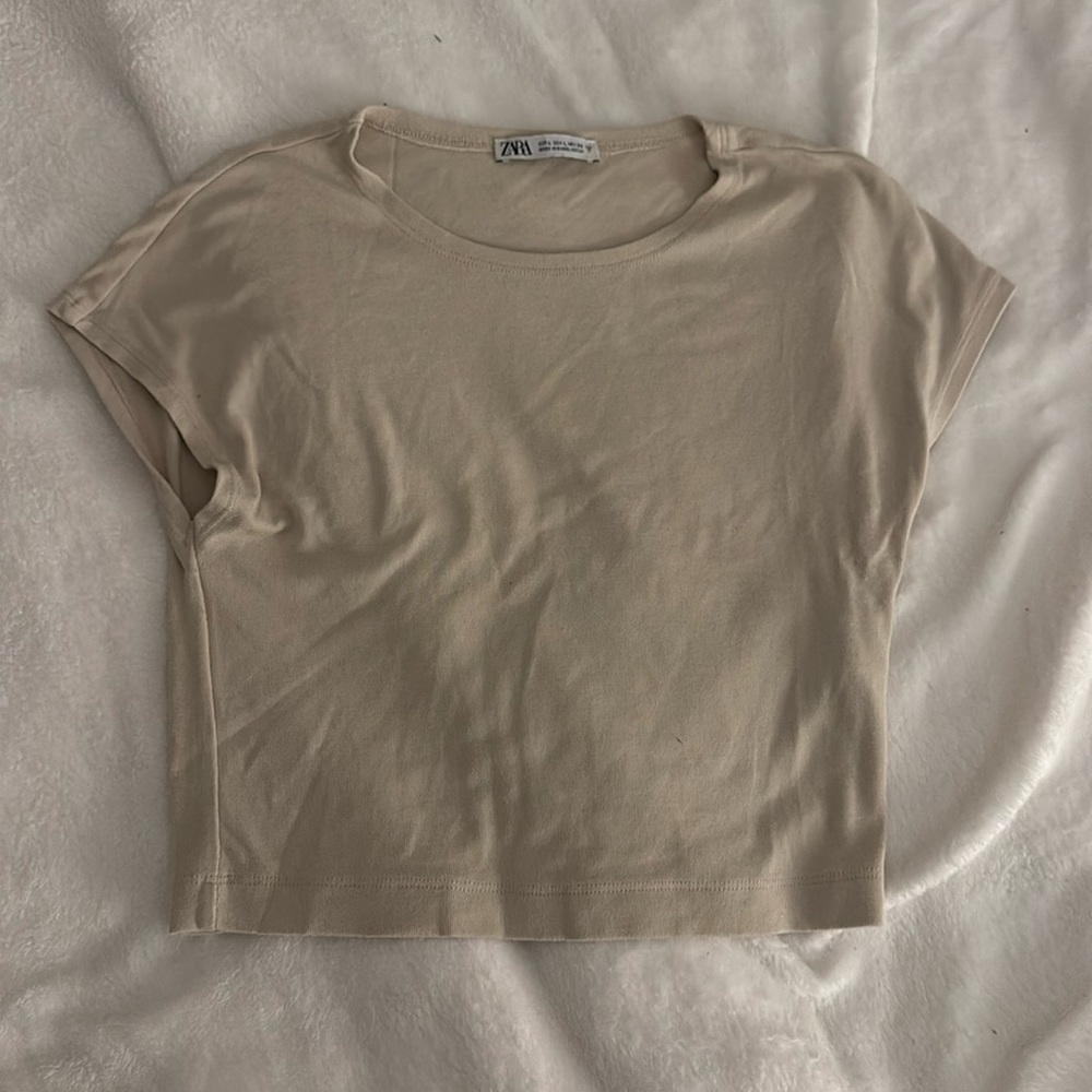 Zara tan sleeveless top